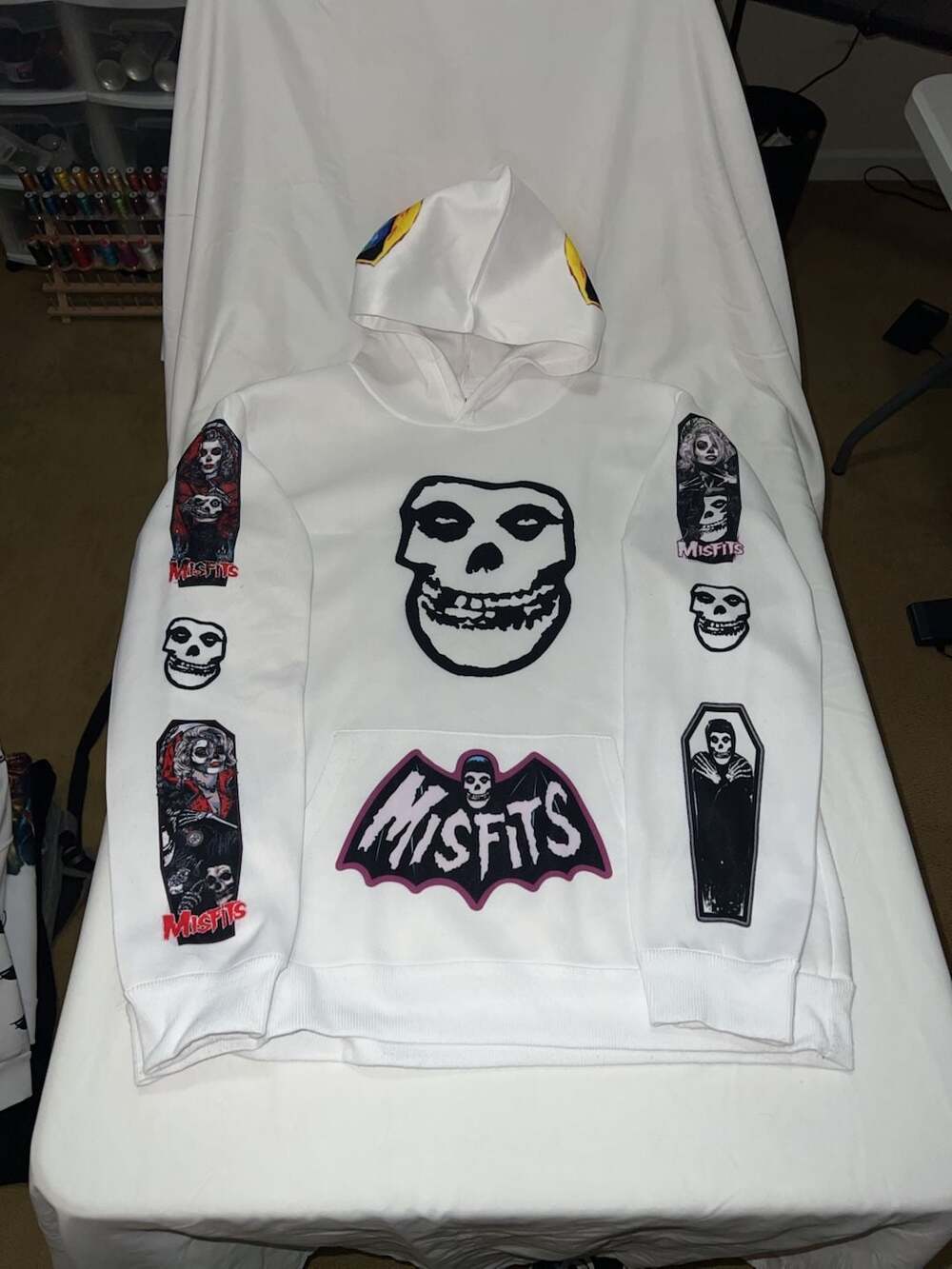 Misfits Graphic Print Pullover Hoodie